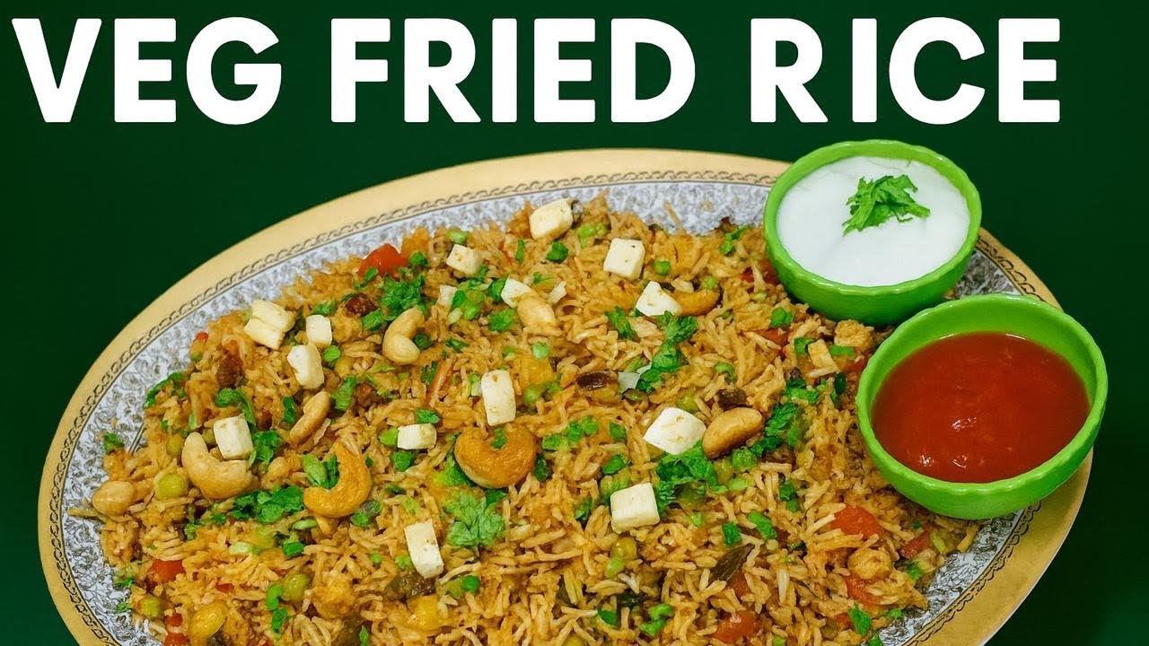 Restaurant Style Veg Fried Rice Recipe | Easy Indo-Chinese Fried Rice at Home