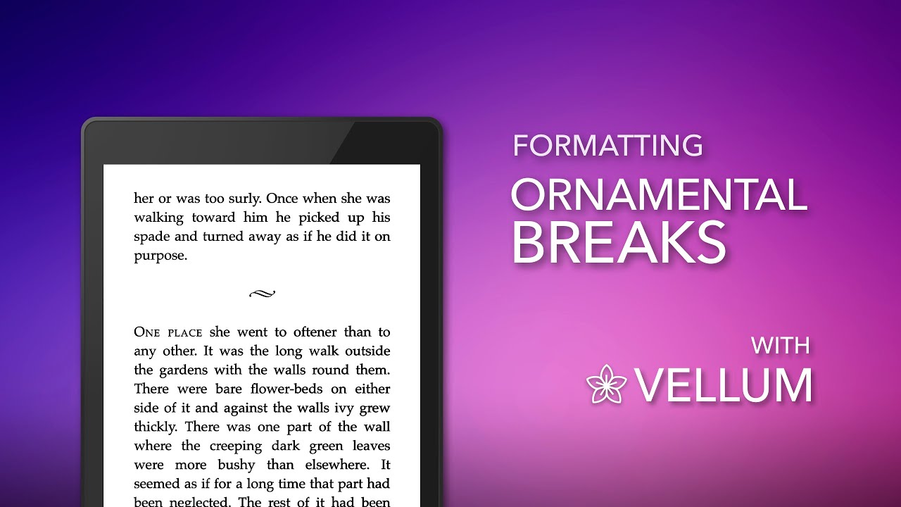 Formatting Ornamental Breaks with Vellum
