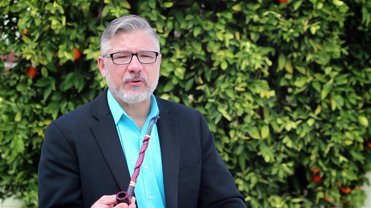 Wise Words - Mr. Brog No: 15 Bent Albert Pear Wood Pipe - "Work Like You Don't Need Money"