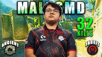 MALBS DESTROYS OPPONENTS ON ANCIENT! (Faceit POV with utility lineups & voicecomms)