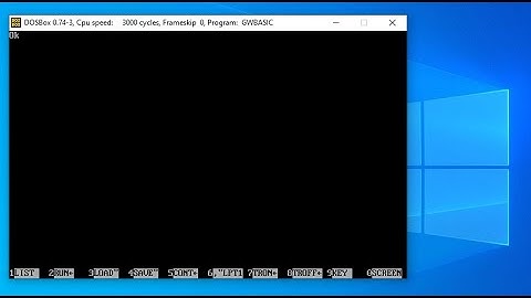 How To Install and Run GW BASIC on windows 7, Windows 8 