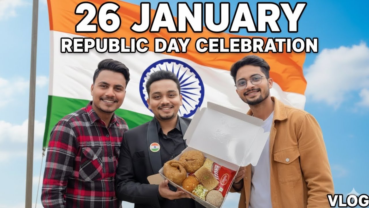 26 January 🇮🇳 Republic Day Celebration With Friends | College Fun Vlog 