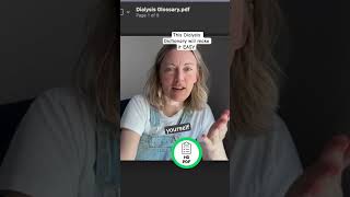 Dialysis: basically its own foreign language. Luckily, we made a cheat sheet. 🇺🇸➡️🩺📘 #nurselife