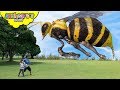 Skyheart vs giant bees escape in insect island cockroach ants flies action kids