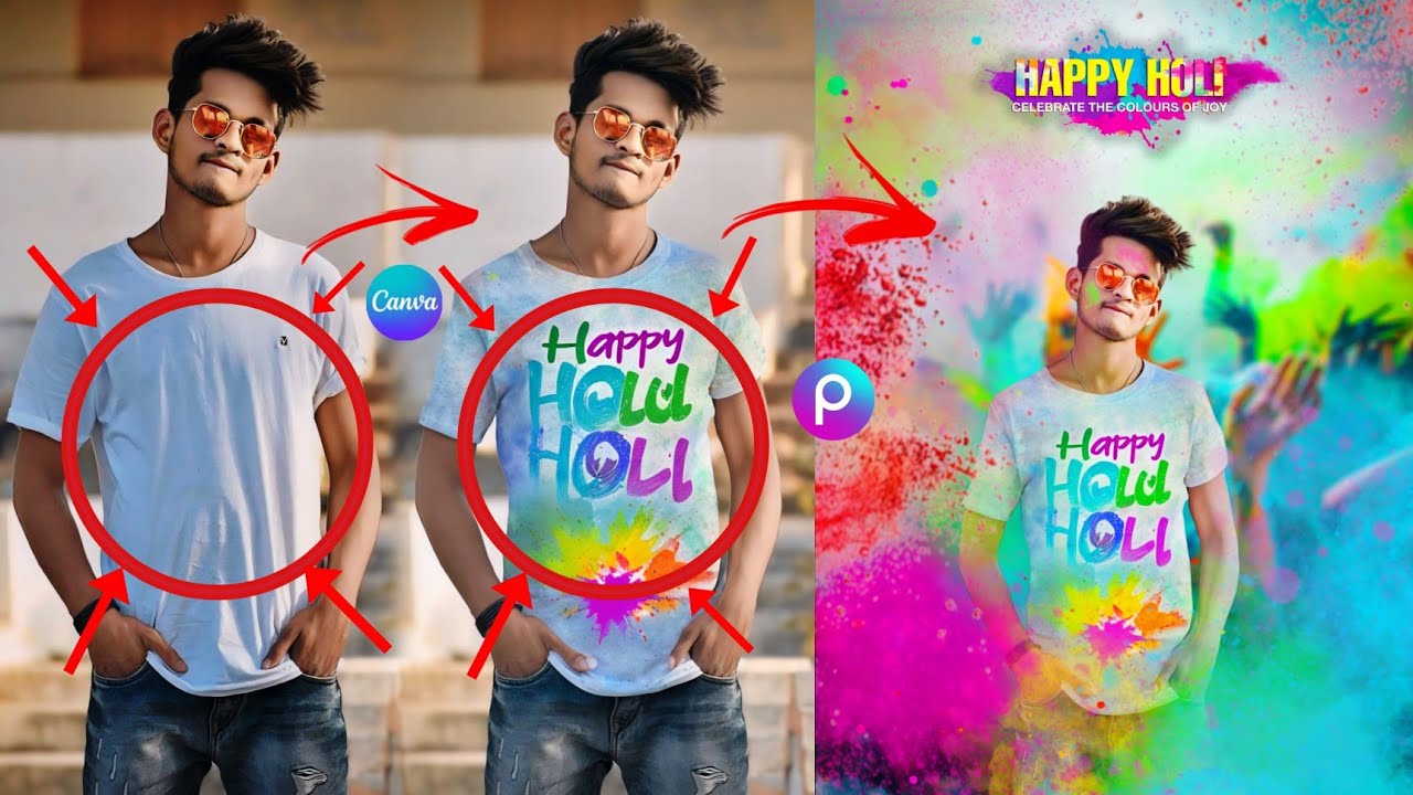 Happy Holi Photo Editing PicsArt 2024 || PicsArt Se Holi Photo Editing Kaise Kare 2024 || Holi cb ❤️