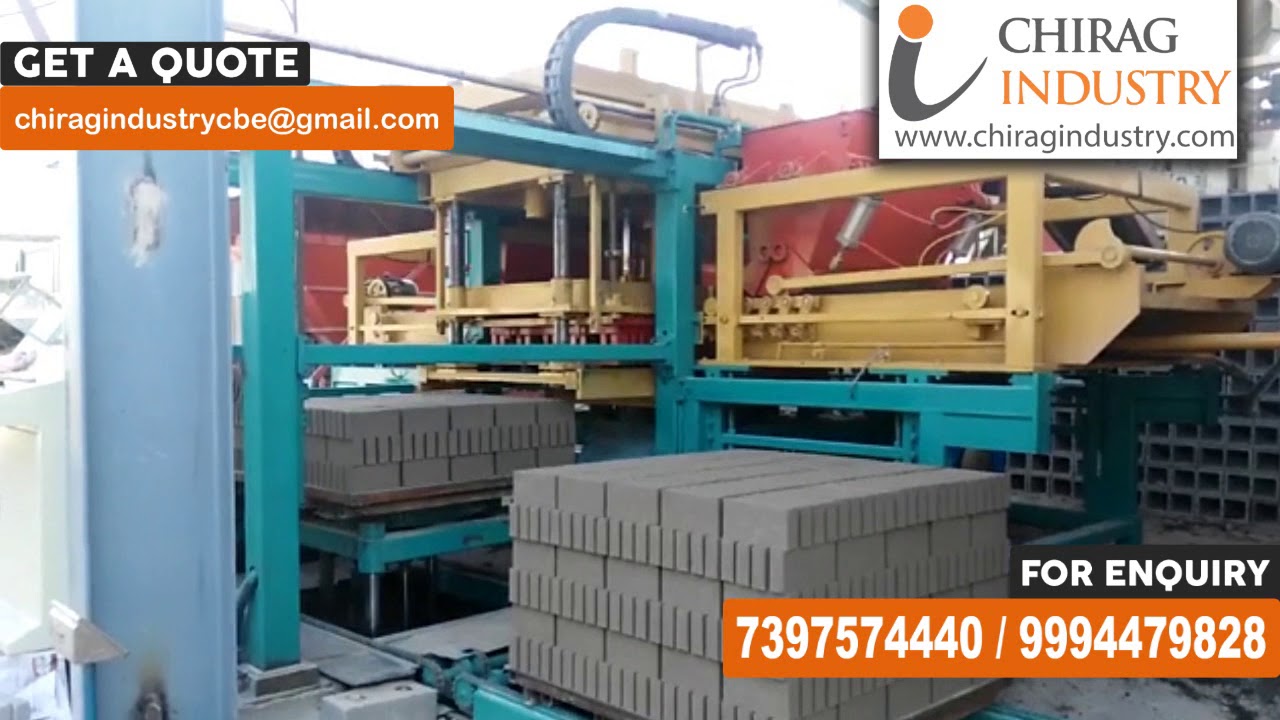 CHIRAG INDUSTRY NEXT GENERATION FULLY AUTOMATIC 1 LAKHS BRIKS MAKING MACHINE YouTube