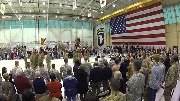 101st Airborne Division HQ Welcome Ceremony