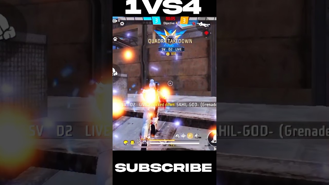 Challenge complete ✅💯 1vs4 granite kill 