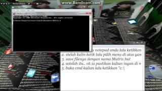Cara Buat Matrix dari CMD