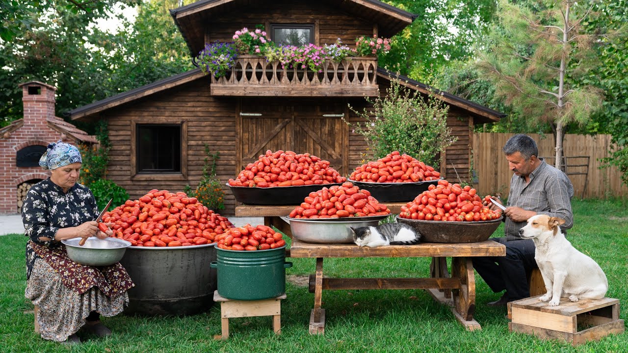 Как Мы Заготавливаем Помидоры на Зиму — Наш Простой Деревенский Способ 🍅❄️