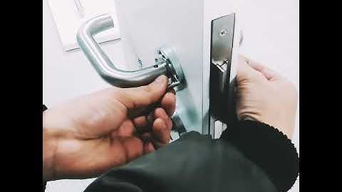 How to replace the tube lever door handle