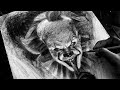 IT Pennywise - Charcoal Speed Drawing Timelapse