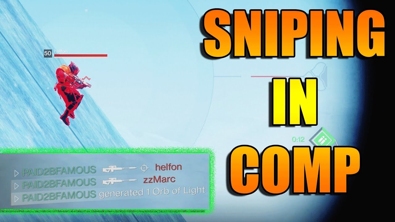 Destiny 2 | Sniping In The Competitive Playlist | Forsaken DLC