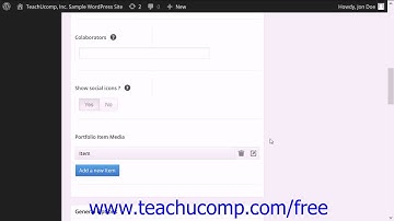 WordPress 4.0 Training Tutorial Creating a Portfolio