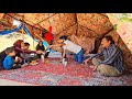 Javad's family meeting with a nomadic woman who lost her child