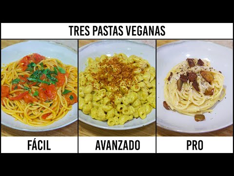 Tres pastas veganas: de novato a chef