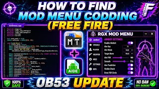 HOW TO MAKE MOD MENU (FF) OWN CODDING 
