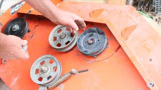 Badboy MZ Magnum Mower Deck Bearing Replacement 2015 54