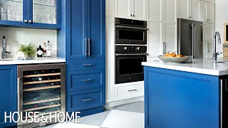 A Blue & White Kitchen Makeover With Great Storage Ideas