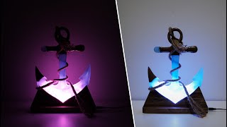 Decorative Ship Anchor Lamp | Epoxy Resin Art