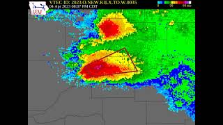 EAS Tornado Warning ILX 2023-04-04 2006 CDT - Woodford, Tazewell, Peoria Counties Ilinois