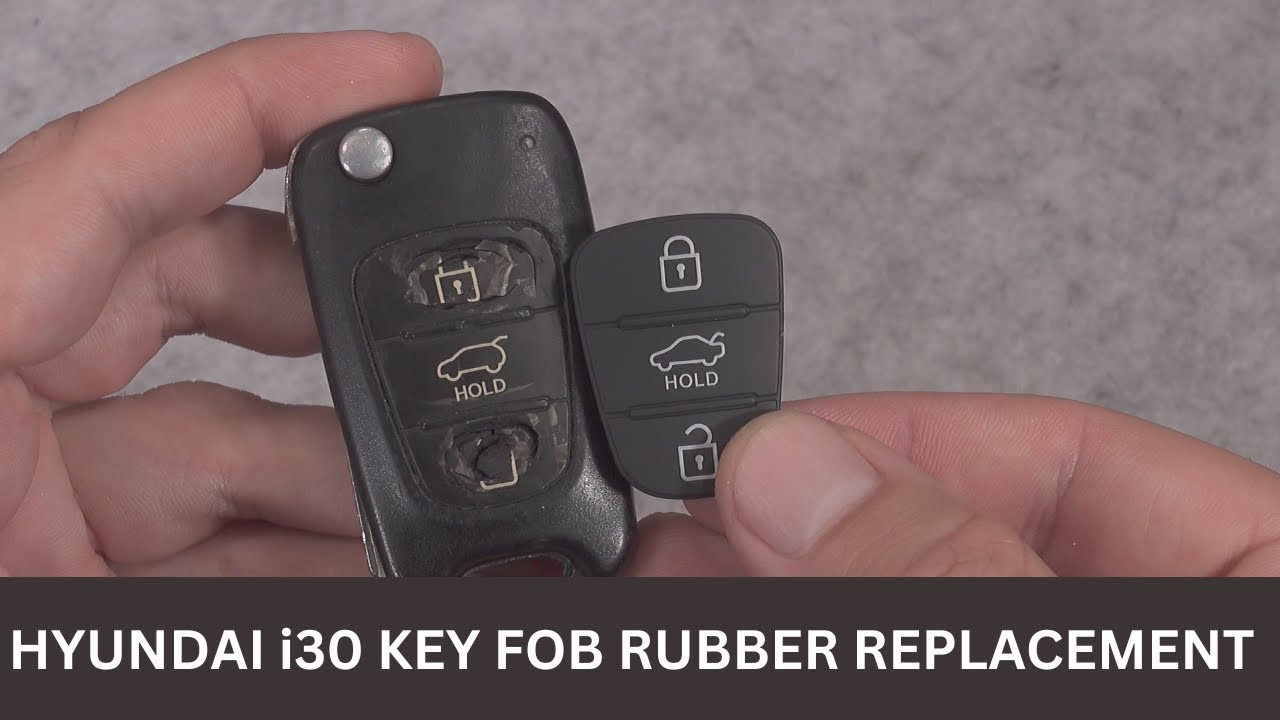 HYUNDAI (KIA) i30 key fob rubber pad button replacement 