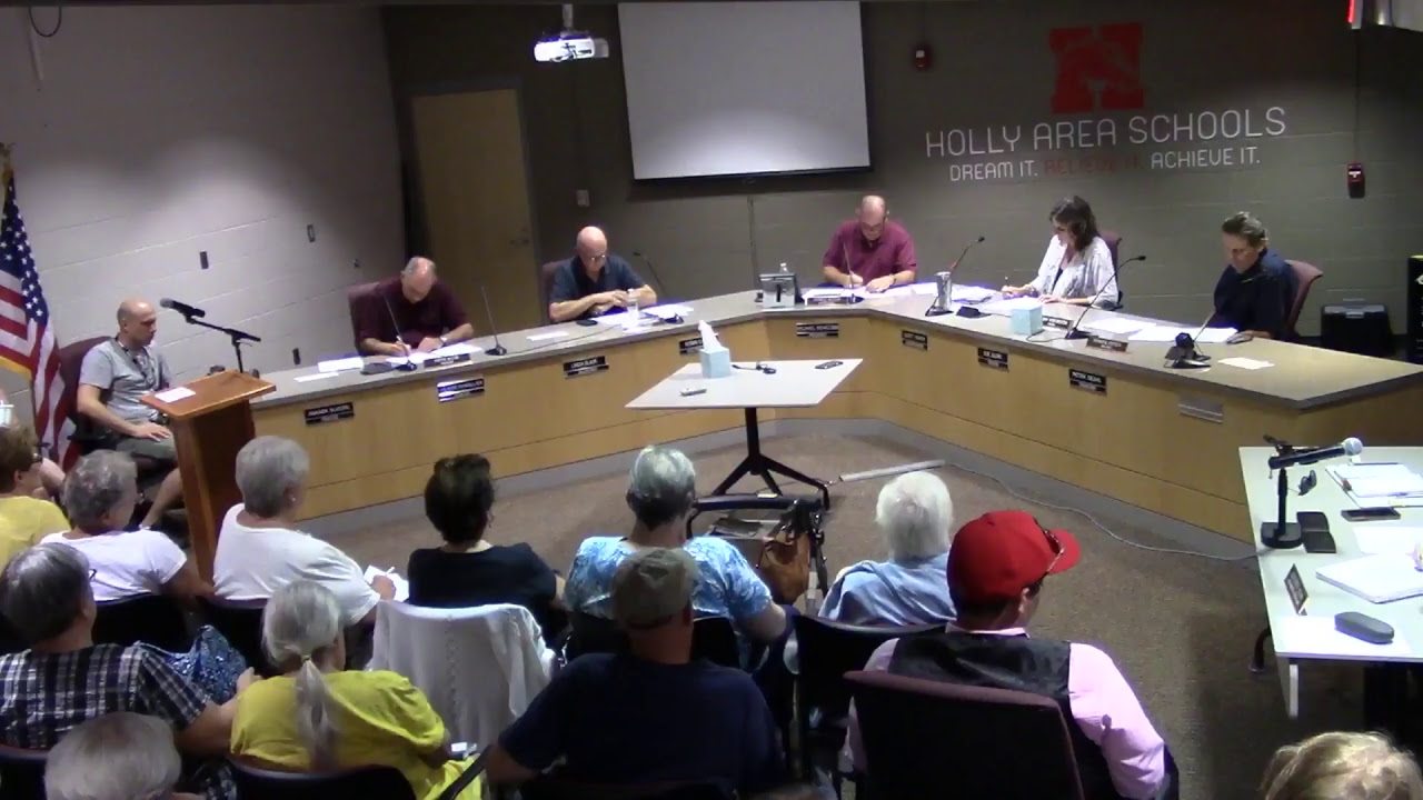 Holly Township Board of Trustees Meeting  (part 1 of 2) AUG 15 2018
