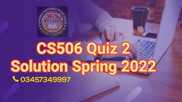 CS506 Quiz 2 Solution Spring 2022