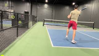 Training with Matt Ouano up in Concord Pickleball.  Actually learning some technique