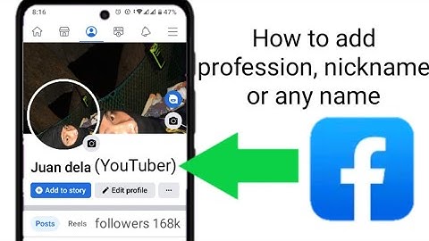 How to add profession name next to your profile name on facebook