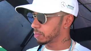 Lewis Hamilton track parade live F1 2017 Azerbaijan GP reaction