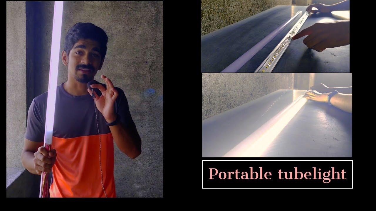 How to make portable tubelight YouTube