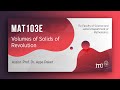 İTÜ AKE | MAT103E Volumes of Solids of Revolution