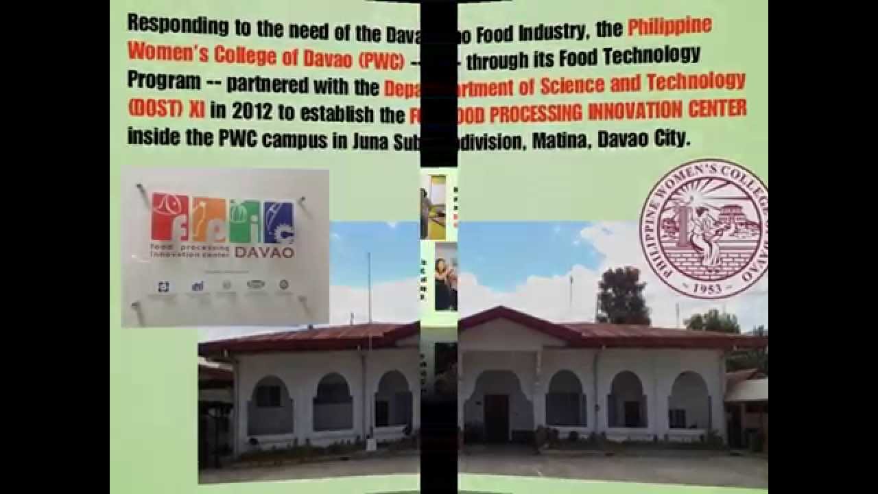 Food Processing Innovation Center Davao Philippine Women's College of