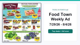 Food Town Weekly Ad (7/29/26 - 8/4/26) Best Deals
