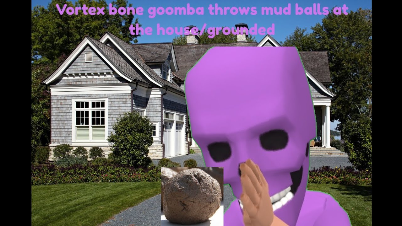Vortex bone goomba throws mud balls at the house/grounded