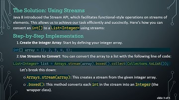 How to Convert int[] to List Integer  in Java Without Loops