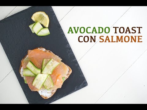 AVOCADO TOAST CON SALMONE in 5 minuti | ricetta LIGHT e gustosa