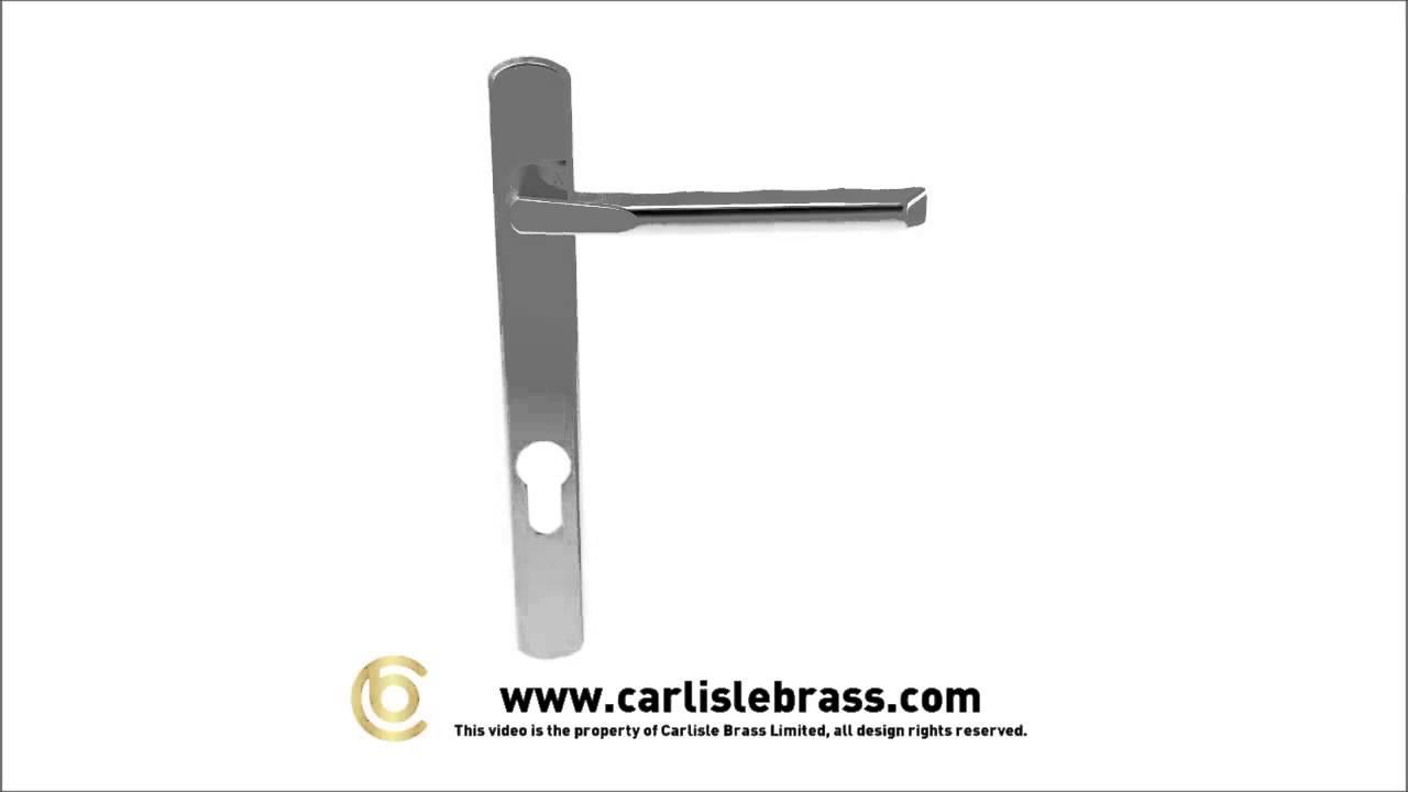 More Door Handles - Carlisle Brass M86NP92CP Narrow Plate with Straight Lever