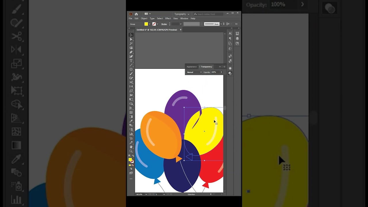 adobe illustrator balloon design tutorial  | how to make balloon illustrator