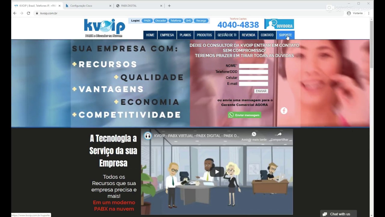 Telefone IP-Modelo CISCO 3905-Instalando e Configurando Aparelho CISCO 3905 Via Browser(Navegador)