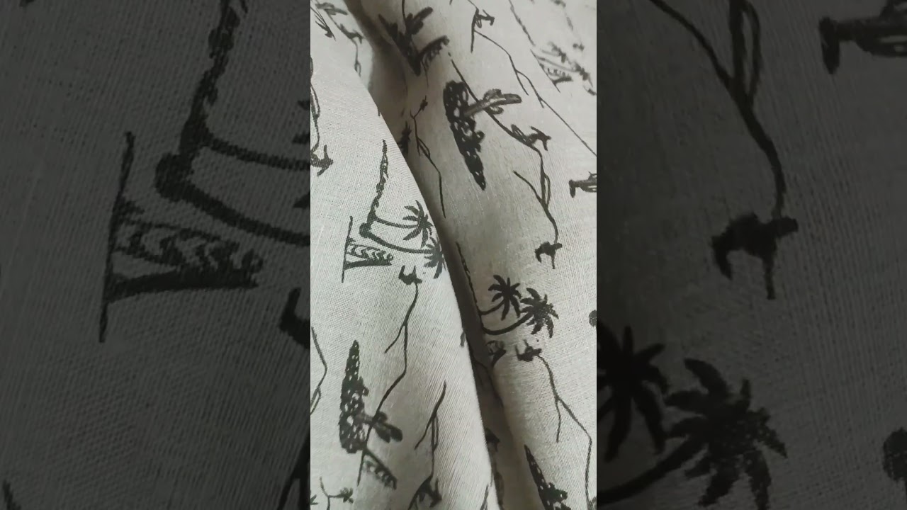 Linen Digital Print Fabric | Premium Quality for Stylish Shirts & Kurtas | Manav Fabs