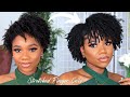 Stretched Finger Coils On Type 4 NATURAL HAIR (Awkward Length) | Updated Wash-N-Go | How To | Chev B