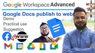 Google docs publish to web | How to create website with Google Docs  Free website | Google Workspace