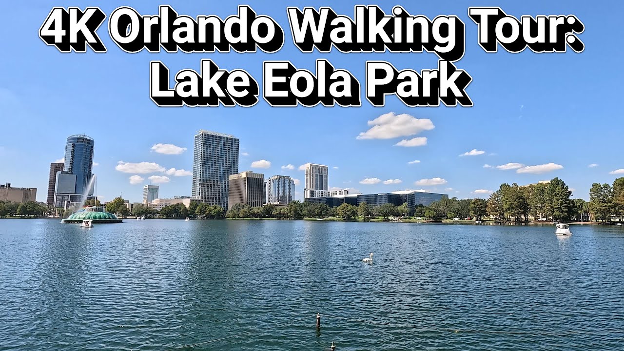 4K Orlando Walking Tour: Lake Eola Park