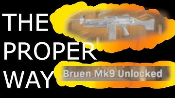 The PROPER Way to Unlock the BRUEN MK9 || Modern Warfare