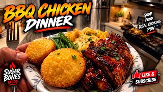 How to Make the BEST BBQ Chicken Dinner 🔥🍗 | Easy Step-by-Step Recipe
