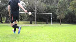 Football Soccer Free kicks Curve Swerve - Testing Adidas F50 MiCoach Boots Cleats