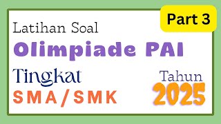 2025 Islamic Religious Education Olympiad Practice Questions for High School/Vocational School Pa...