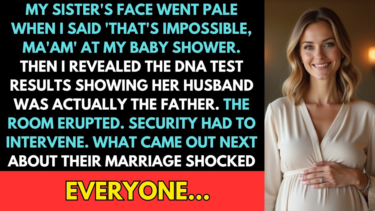 Sister Said 'That's Impossible Ma'am'—DNA Test At MY Shower Revealed Her Husband's Secret